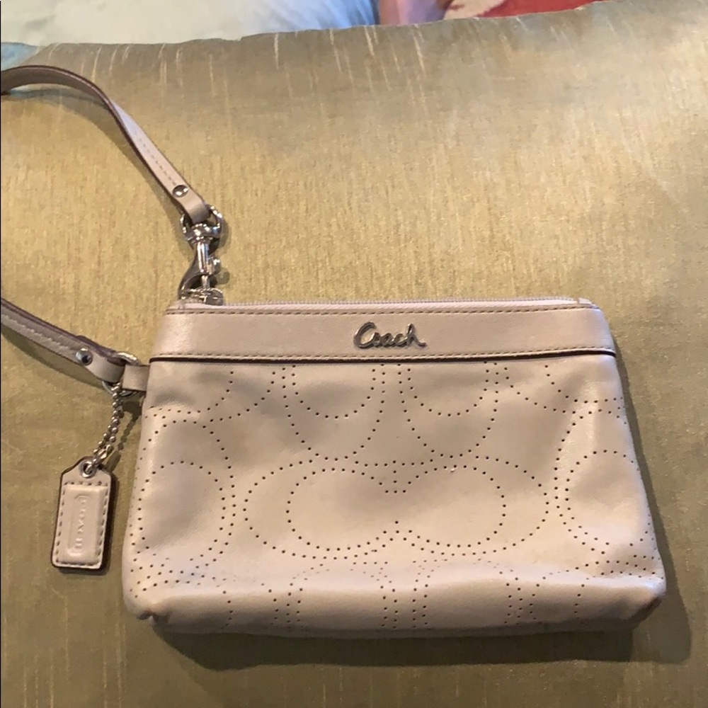 Grey Coach wristlet
